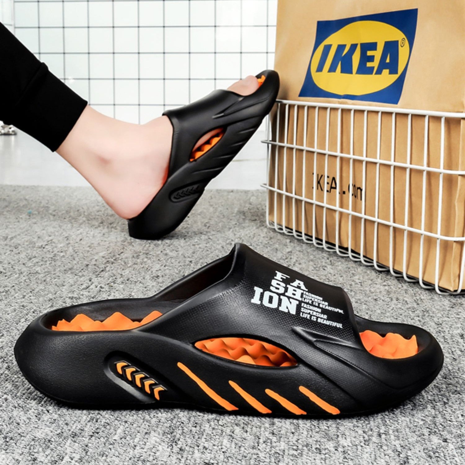 Men's Slippers Fashion Outwear Sports Platform Non-slip