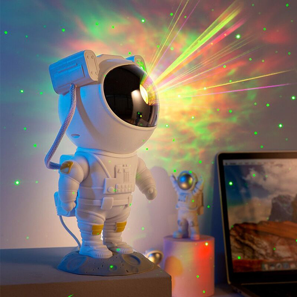 Creatieve Astronaut Galaxy Sterrenhemel Projector Nachtlampje USB Sfeer Slaapkamer Tafellamp