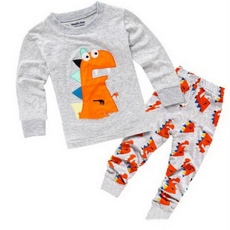 New Children's Loungewear Set Dinosaur Pattern Children Clothes