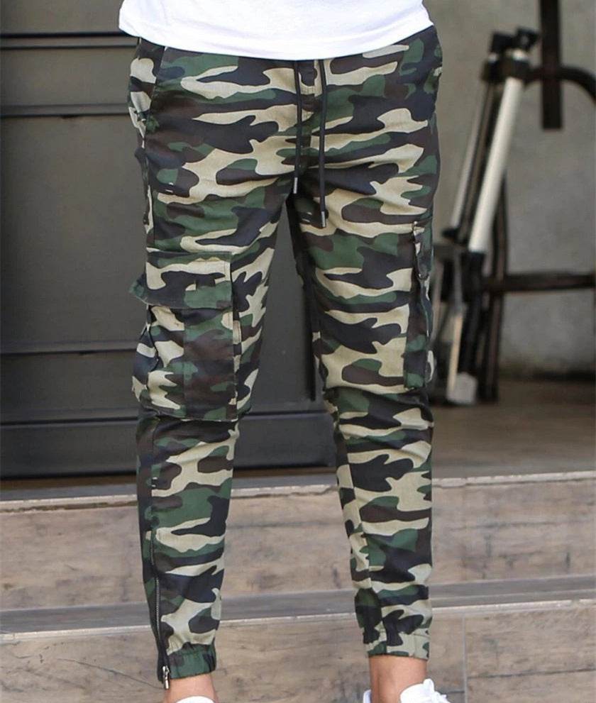 Casual Colorful Camouflage Pants Men Elastic Comfortable Trousers