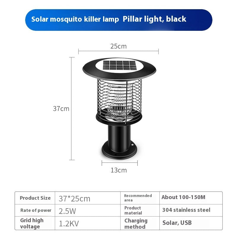 Buiten waterdichte zonne-muggenlamp Huishoudelijke muggenlamp