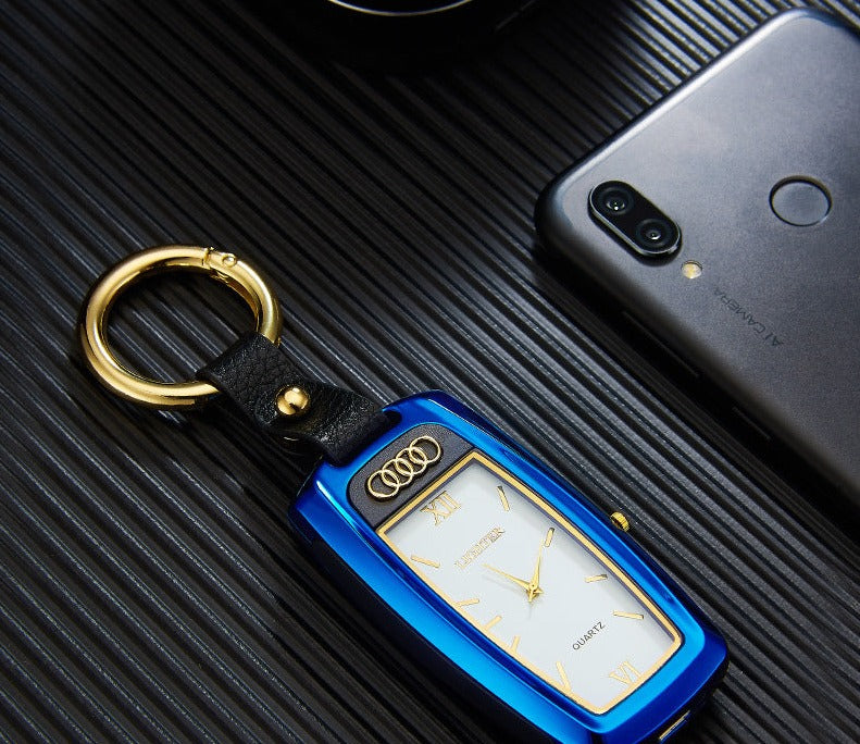 With Real Watch Car Keychain Pendant Multifunctional Lighter Personality Charging USB Cigarette Lighter