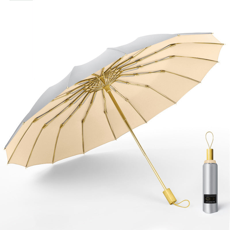 Sun umbrella double-purpose folding umbrella