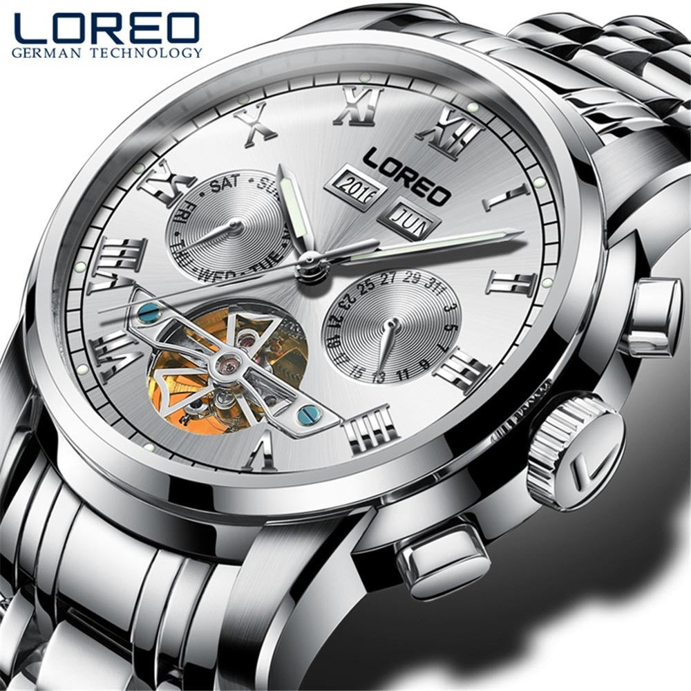 LOREO horloge mechanisch herenhorloge