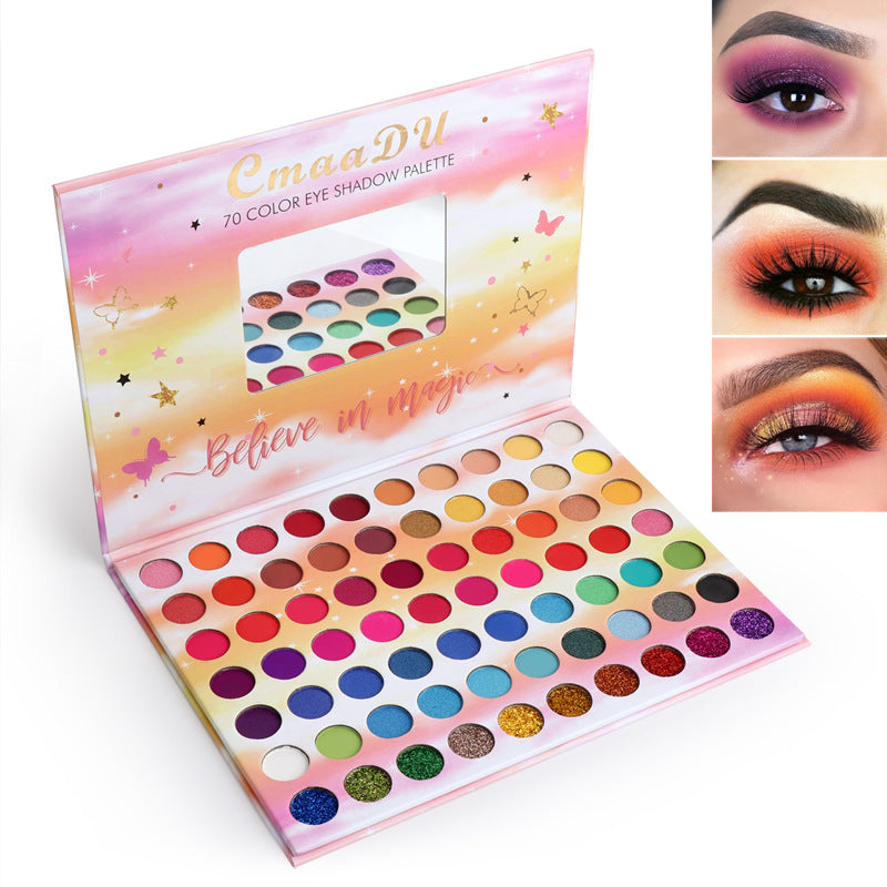 70 color Glitter  Metal Waterproof Eyeshadow Palette