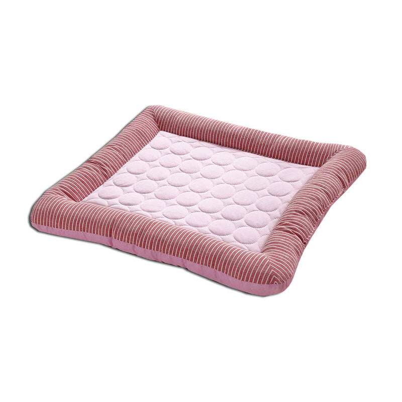 Huisdier Koelkussen Bed Voor Honden Katten Puppy Kitten Koele Mat Huisdier Deken Ijs Zijde Materiaal Zacht Voor Zomer Slapen Blauw Ademend