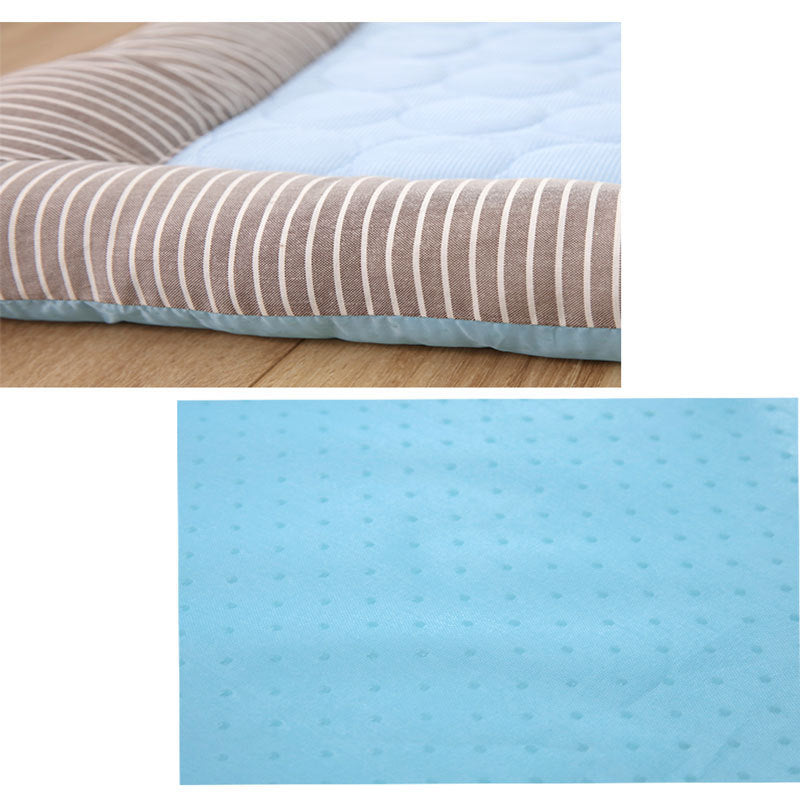 Huisdier Koelkussen Bed Voor Honden Katten Puppy Kitten Koele Mat Huisdier Deken Ijs Zijde Materiaal Zacht Voor Zomer Slapen Blauw Ademend