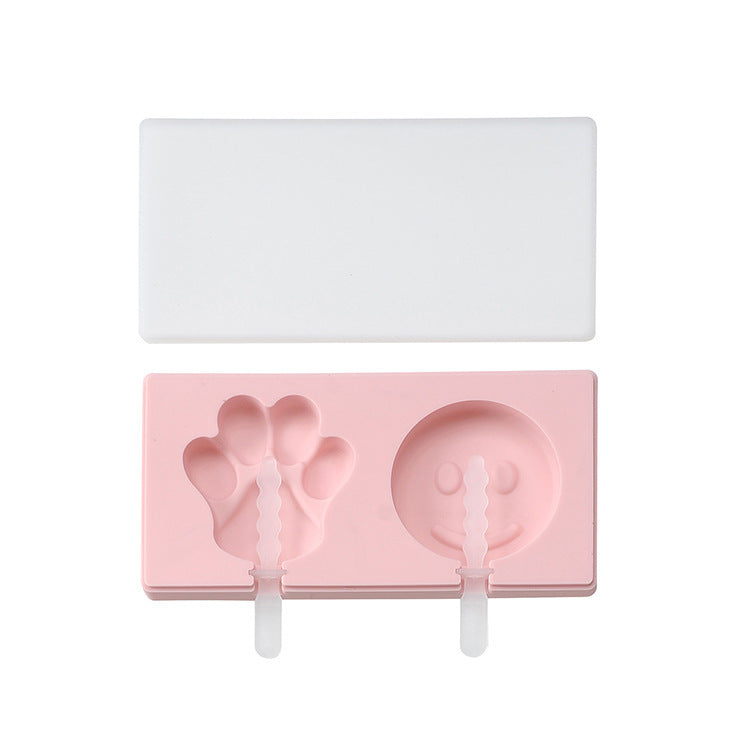 Siamese Ice Cream Mold With Lid Silicone Ice Cream Stick Ice Mold