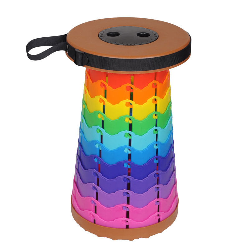 Portable Travel Folding Retractable Rainbow Stool