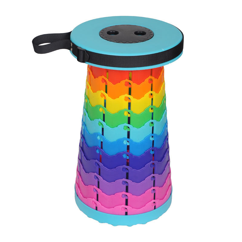 Portable Travel Folding Retractable Rainbow Stool