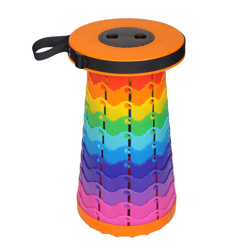 Portable Travel Folding Retractable Rainbow Stool