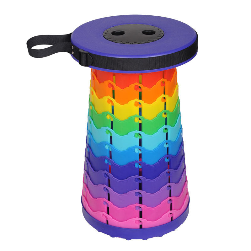 Portable Travel Folding Retractable Rainbow Stool