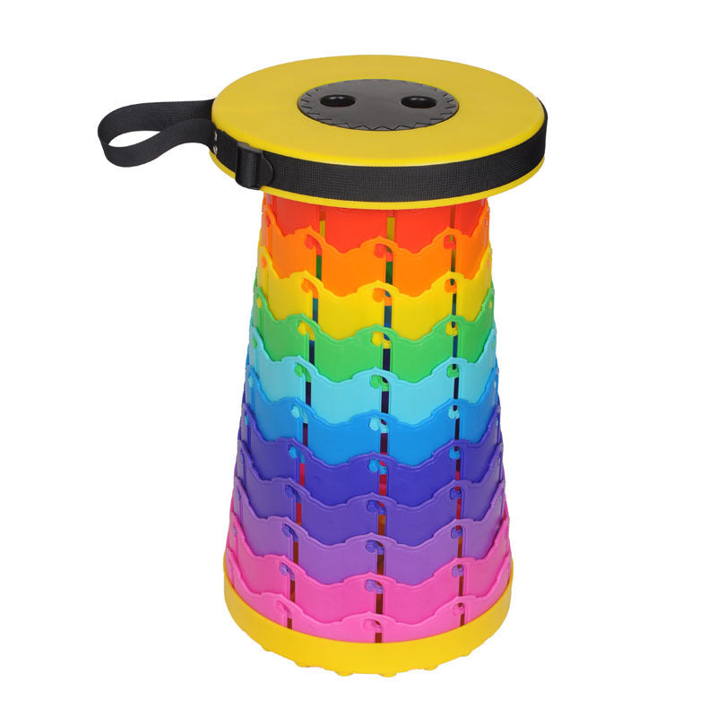 Portable Travel Folding Retractable Rainbow Stool