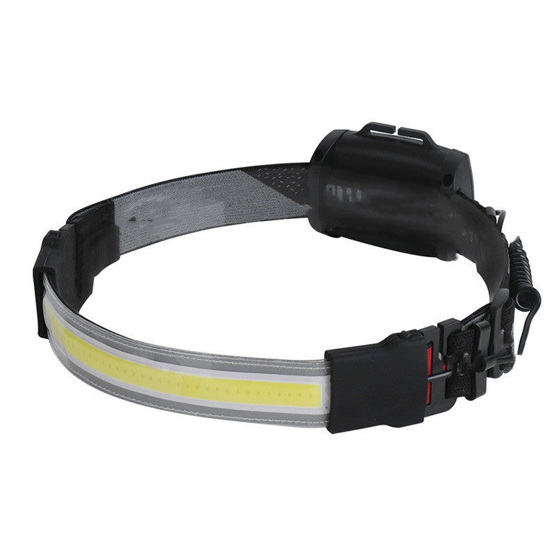 Cob LED Headlamp Built-in Battery Rechargeable Head Waterproof Lamp