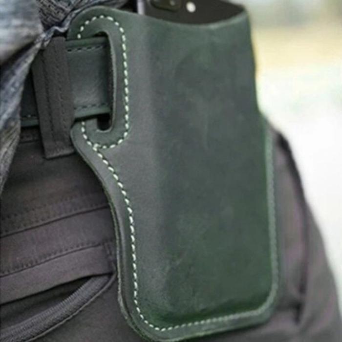 Mobiele telefoonlus Holster Case Riem Heuptas Rekwisieten PU lederen portemonnee Telefoonportemonnee