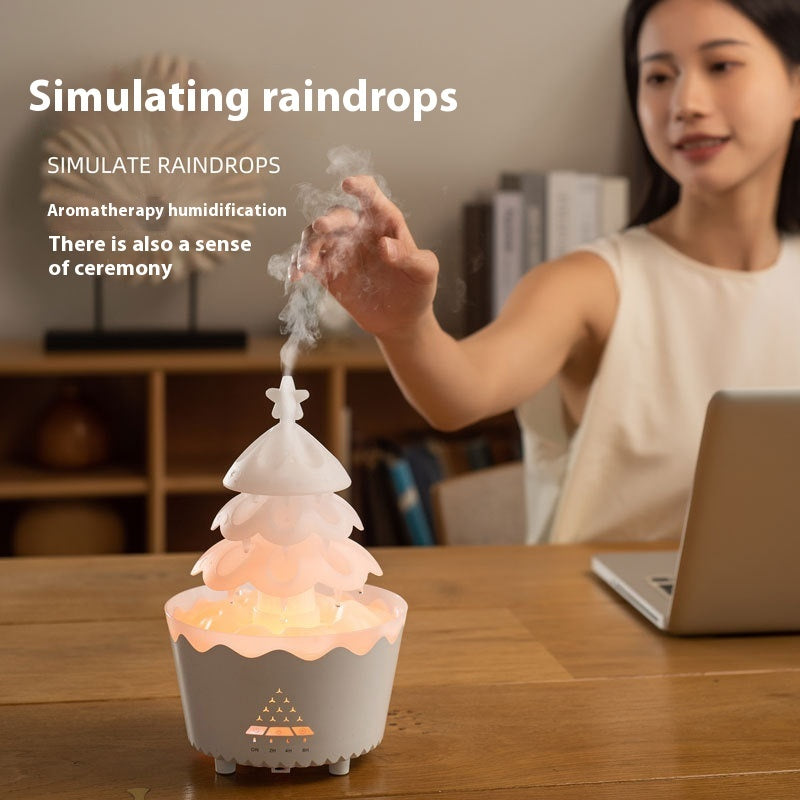 New Design Essential Oil Aroma Diffuser Household Mute Small Remote Control Humidifier Suitable For Home Christmas Gift