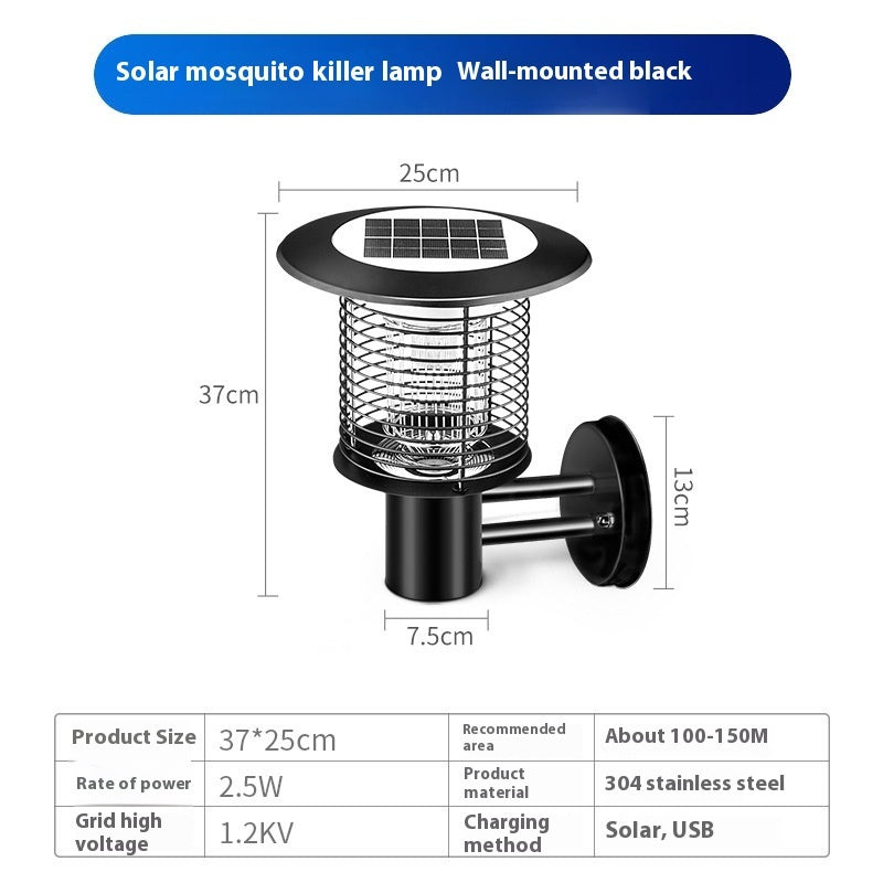 Buiten waterdichte zonne-muggenlamp Huishoudelijke muggenlamp