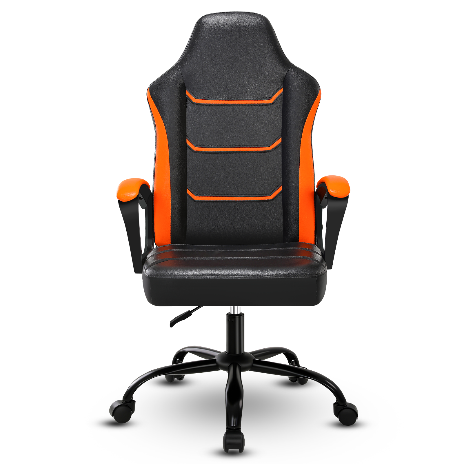 Video Game Chairs,  Computer Gaming Chair with Breathable PU Leather, Height Adjustable Computer Chair, Racing E-Sport Gamer Chair for Adults and Teenagers, Orange