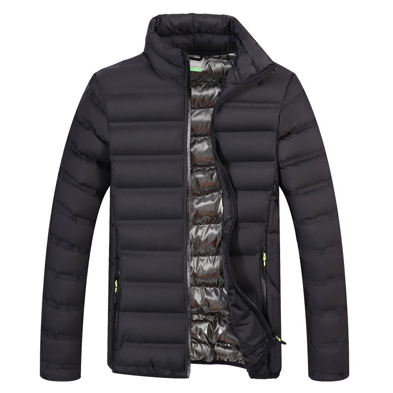 Korean Style Stand-up Collar Cotton-padded Coat Thickened Keep Warm And Handsome Cotton-padded Jacket