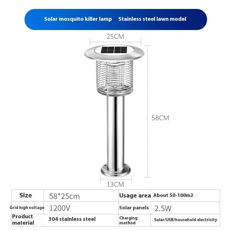 Buiten waterdichte zonne-muggenlamp Huishoudelijke muggenlamp