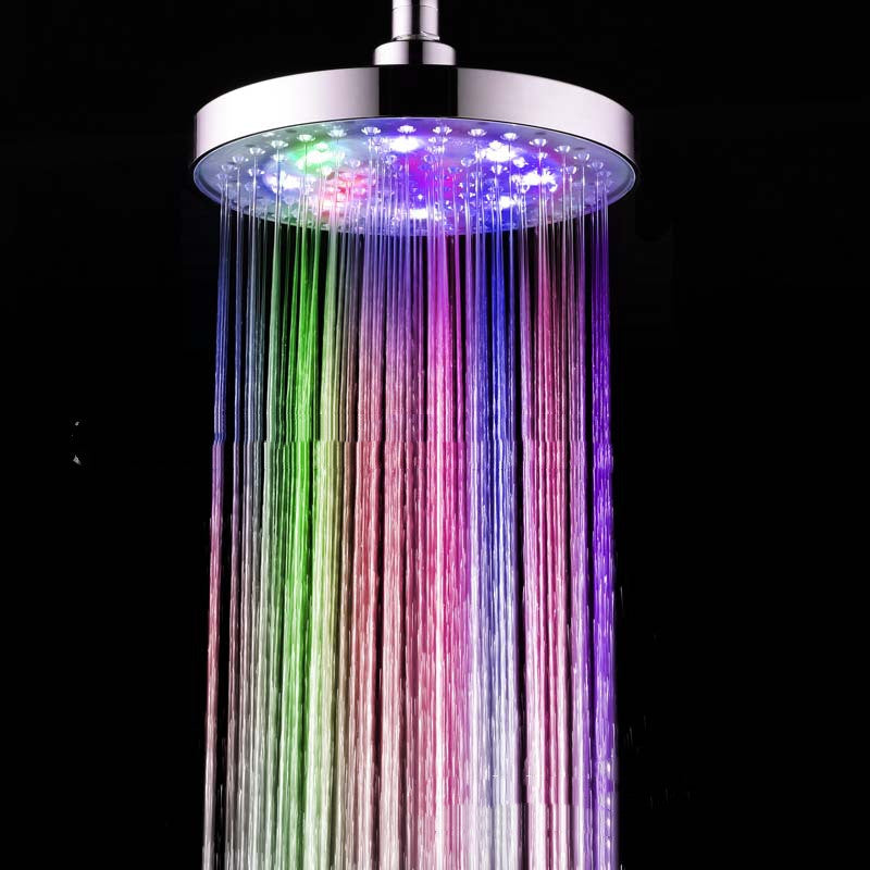 LED Colorful Top Spray Luminous Color-changing Shower