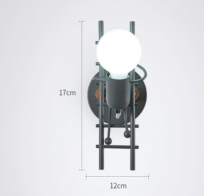 Retro LED smeedijzeren schurk creatieve traplopen verlichting