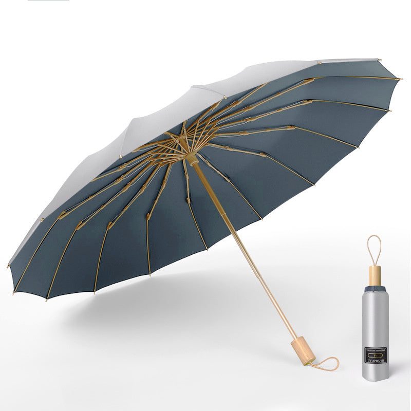 Sun umbrella double-purpose folding umbrella