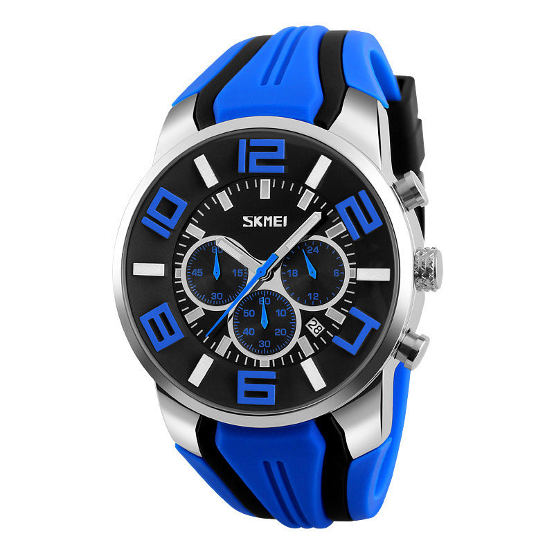 explosion men waterproof quartz watch calendar Mens watch wholesale personality simple one generation