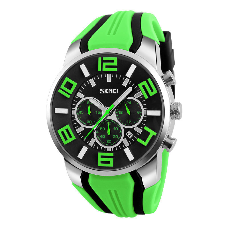 explosion men waterproof quartz watch calendar Mens watch wholesale personality simple one generation