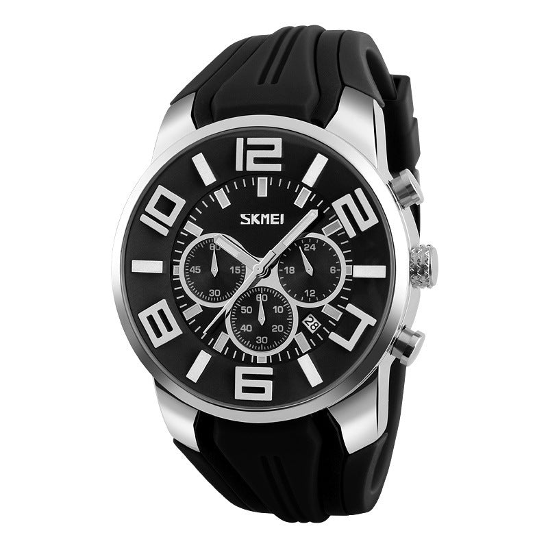 explosion men waterproof quartz watch calendar Mens watch wholesale personality simple one generation