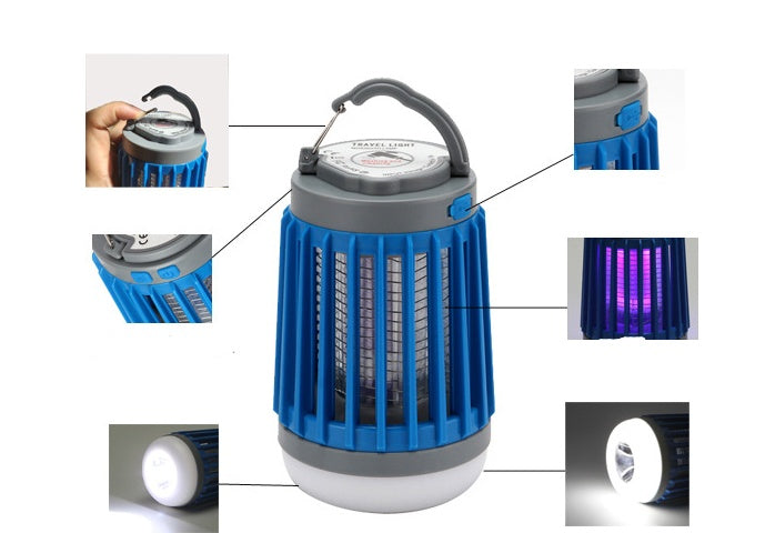 Muggenmoordenaarlamp op zonne-energie