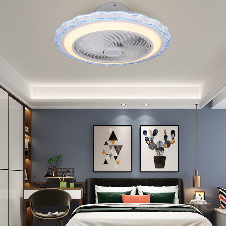 50CM Ceiling Fan Led With Light And Remote Control Smart Fan Lamp Bluetooth Sound Chandelier For Bedroom