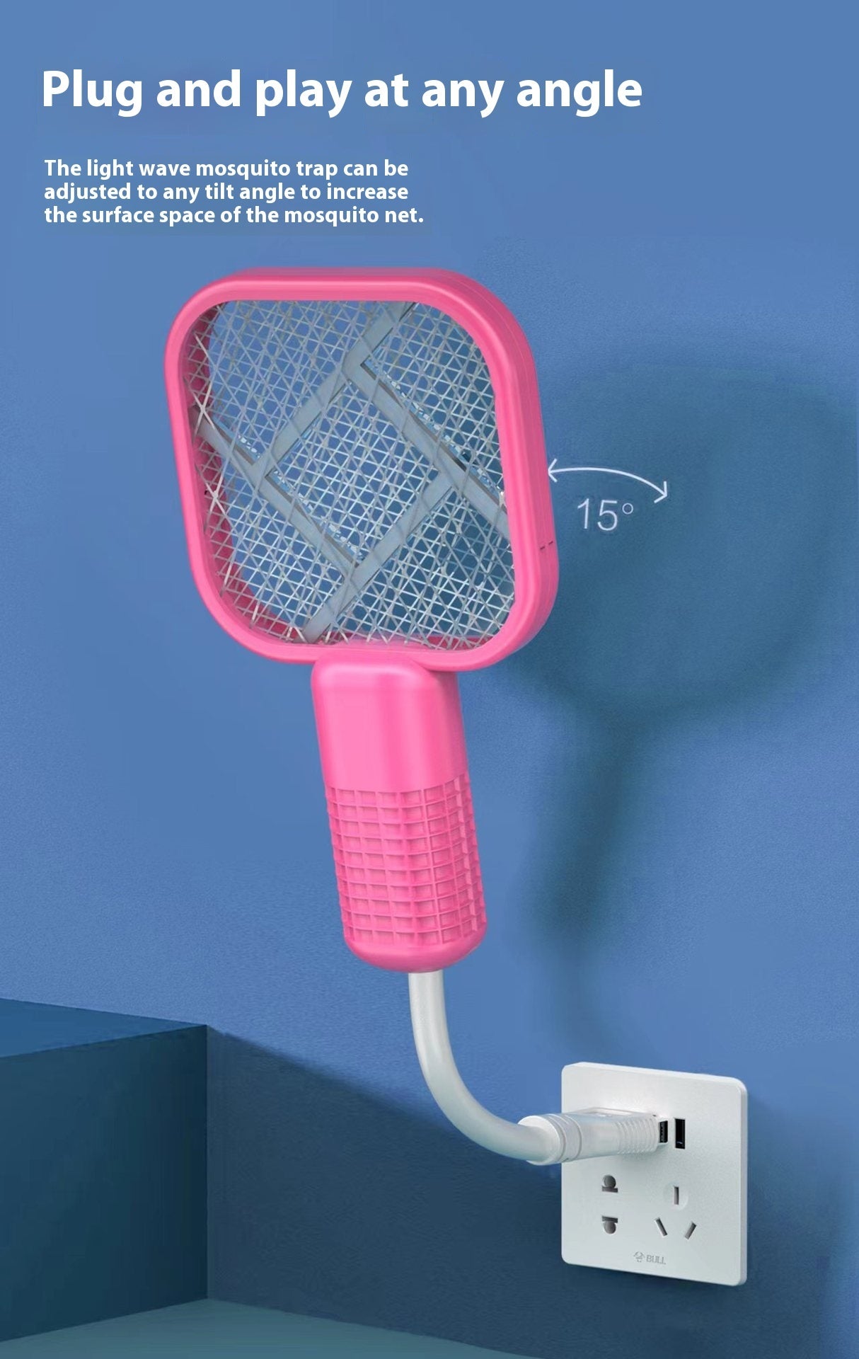 USB Mosquito Killing Lamp Household Outdoor Portable Electric Mosquito Swatter