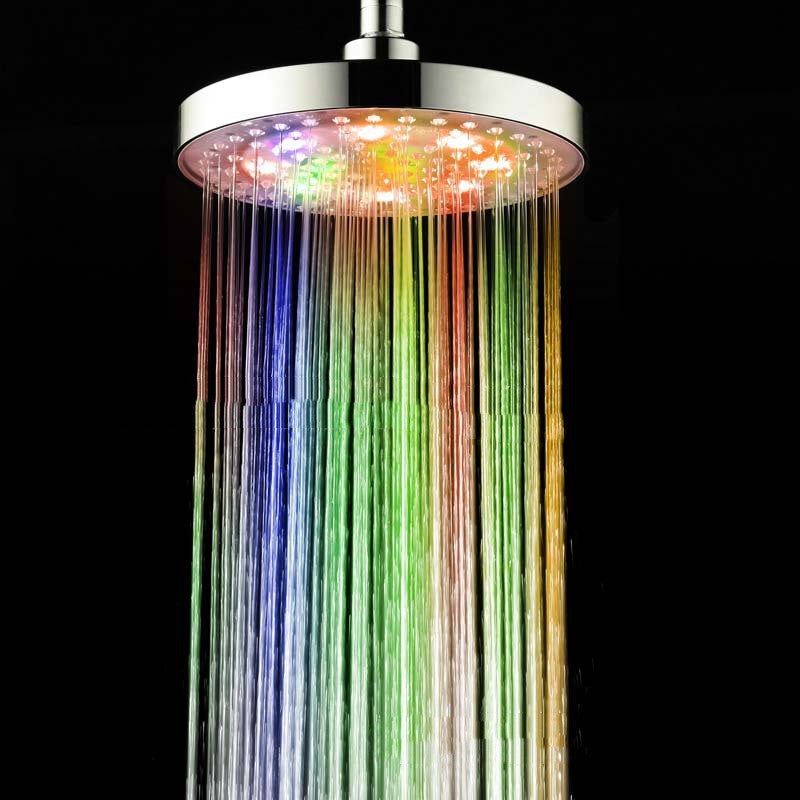 LED Kleurrijke Top Spray Lichtgevende kleurveranderende douche