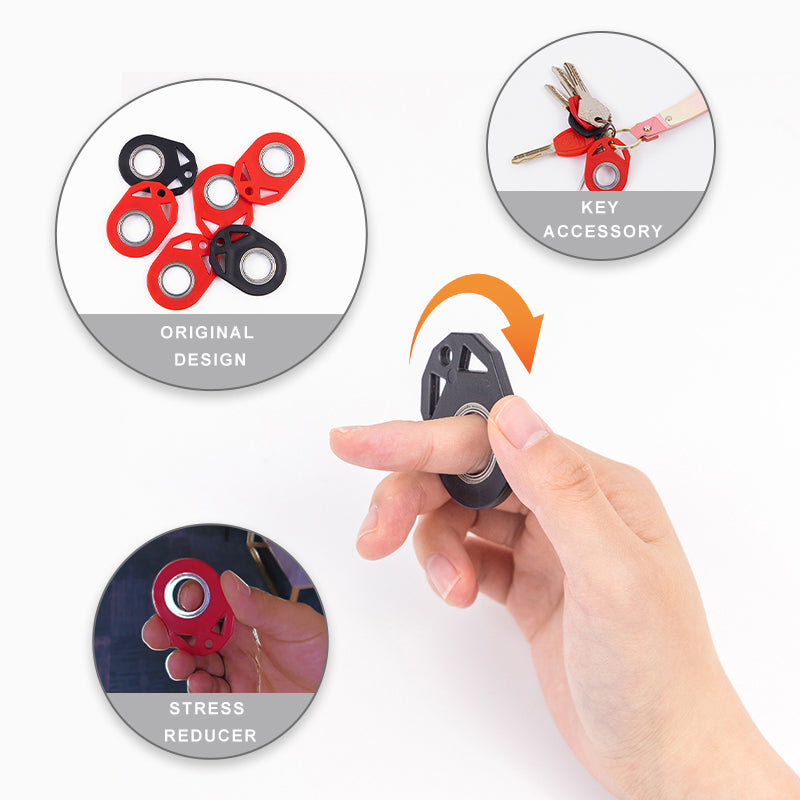 Creatieve Fidget Spinner Speelgoed Sleutelhanger Hand Spinner Anti-Angst Speelgoed Verlicht Stress Vinger Spinner Sleutelhanger Flesopener Kinderen Speelgoed