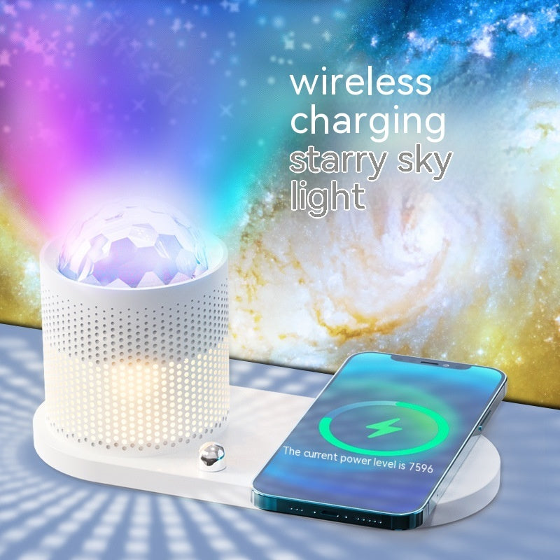 Bluetooth Speaker Wireless Charger Starry Sky Small Night Lamp