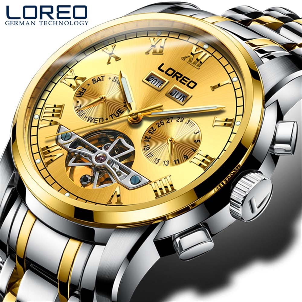 LOREO horloge mechanisch herenhorloge