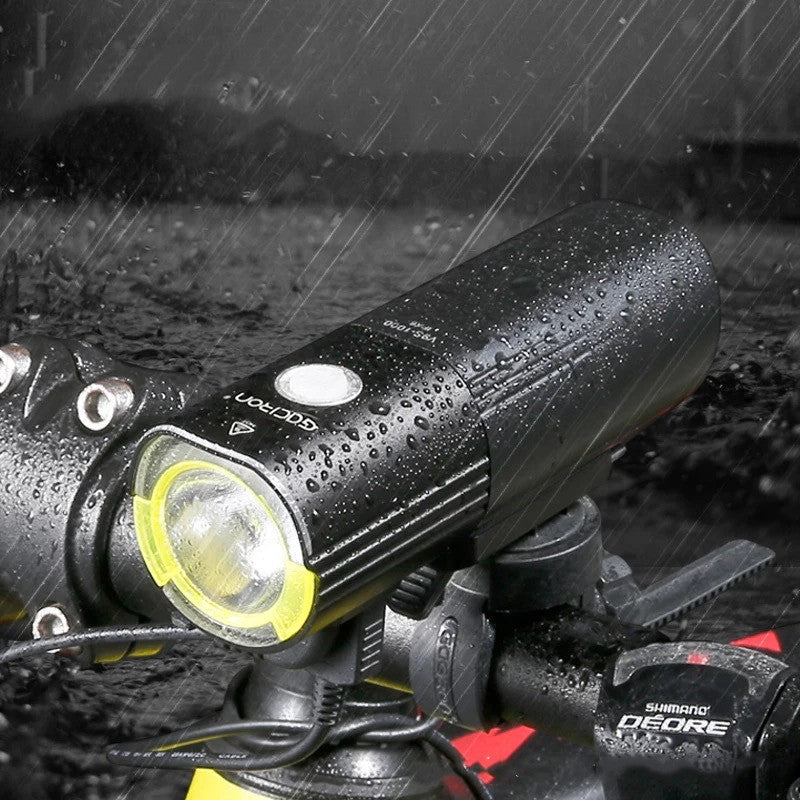 Waterdichte fietskoplamp 1600 lumen Power Bank