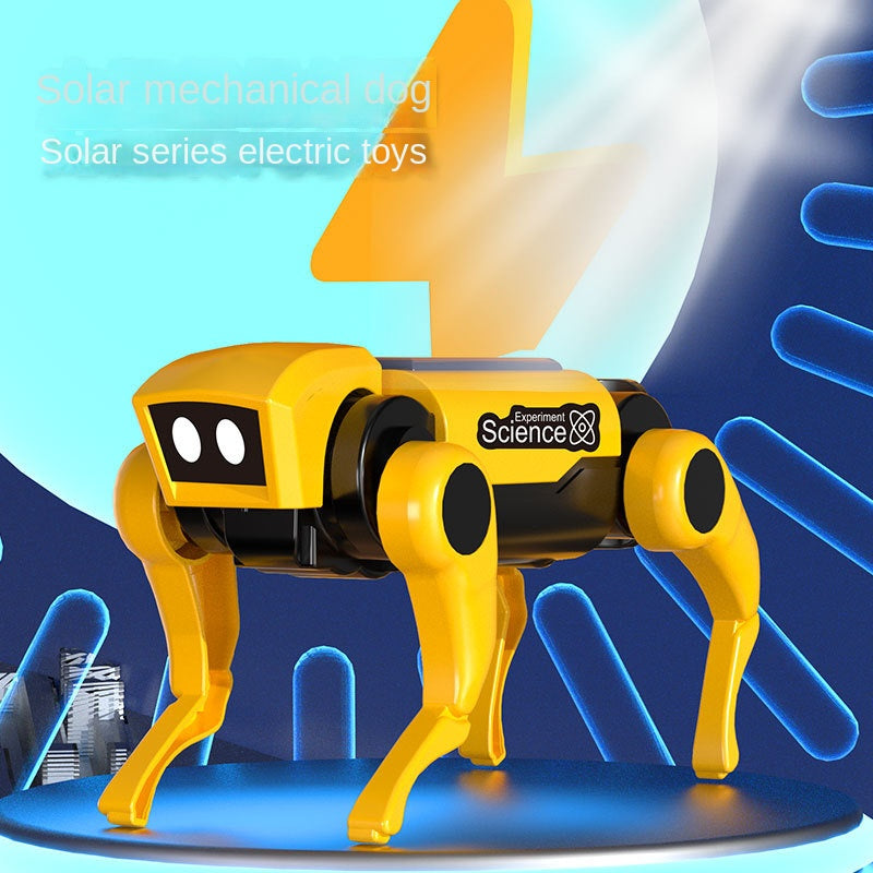 Science And Education Solar Robot Dog Handmade Diy Assembled Scientific Experiment Toy Parent-child Interactive Robot Wholesale