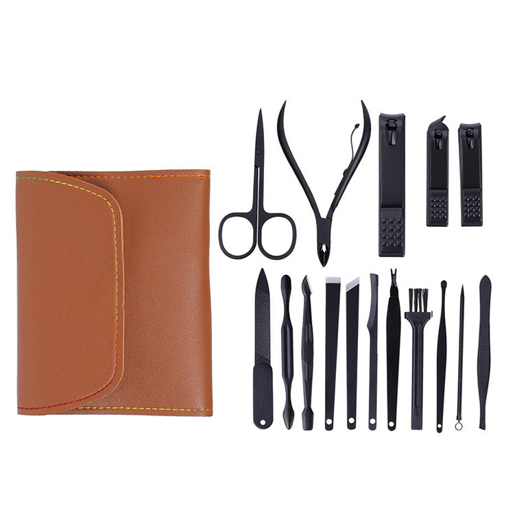 16-piece stainless steel nail clipper set