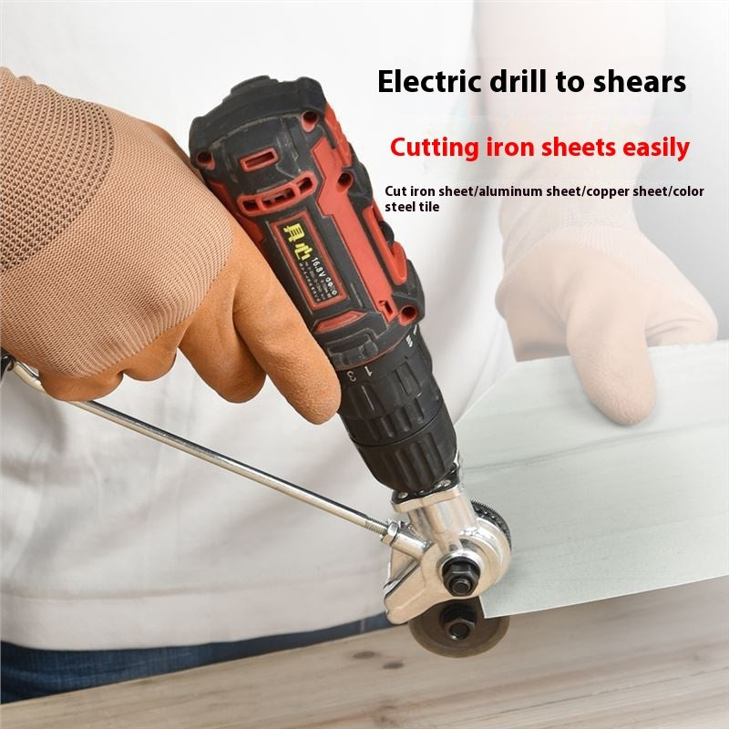 Electric Drill To Electric Shears Iron Sheet Cutter