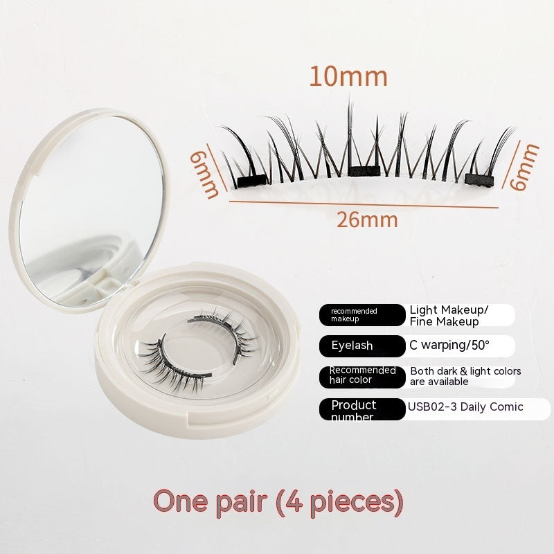 A Pair Of Super Natural Eyelashes Without Glue, Makeup Magnet