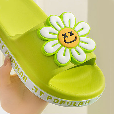 Zomer Bloem Slippers Vrouwen Nieuwe Mode Brief Tuin Schoenen Indoor Antislip Vloer Badkamer Baden Thuis Slipper