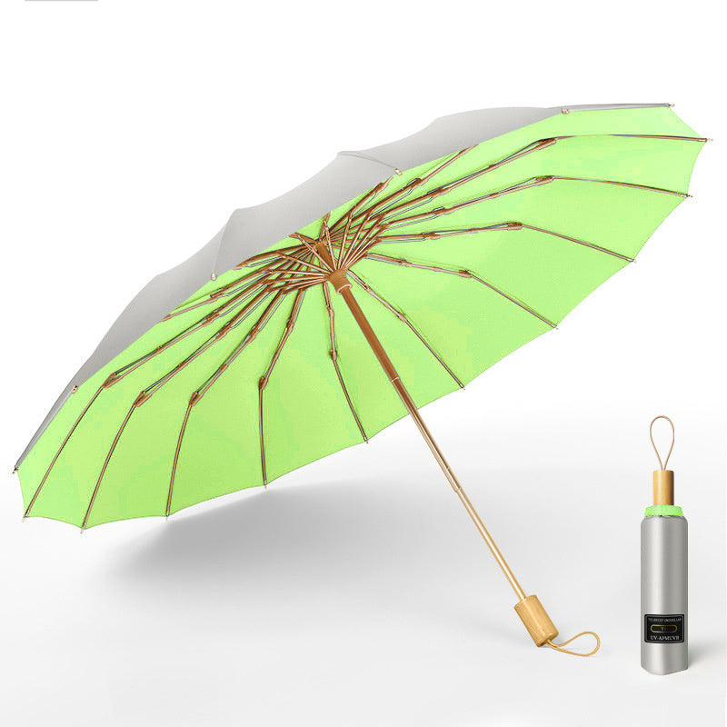 Sun umbrella double-purpose folding umbrella