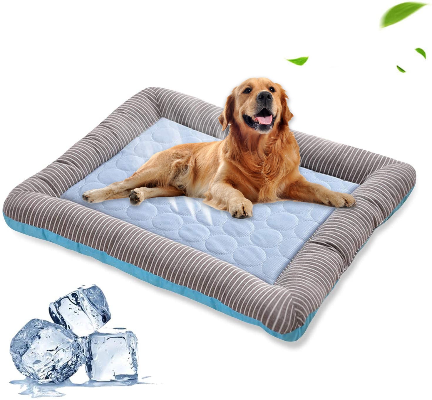 Huisdier Koelkussen Bed Voor Honden Katten Puppy Kitten Koele Mat Huisdier Deken Ijs Zijde Materiaal Zacht Voor Zomer Slapen Blauw Ademend