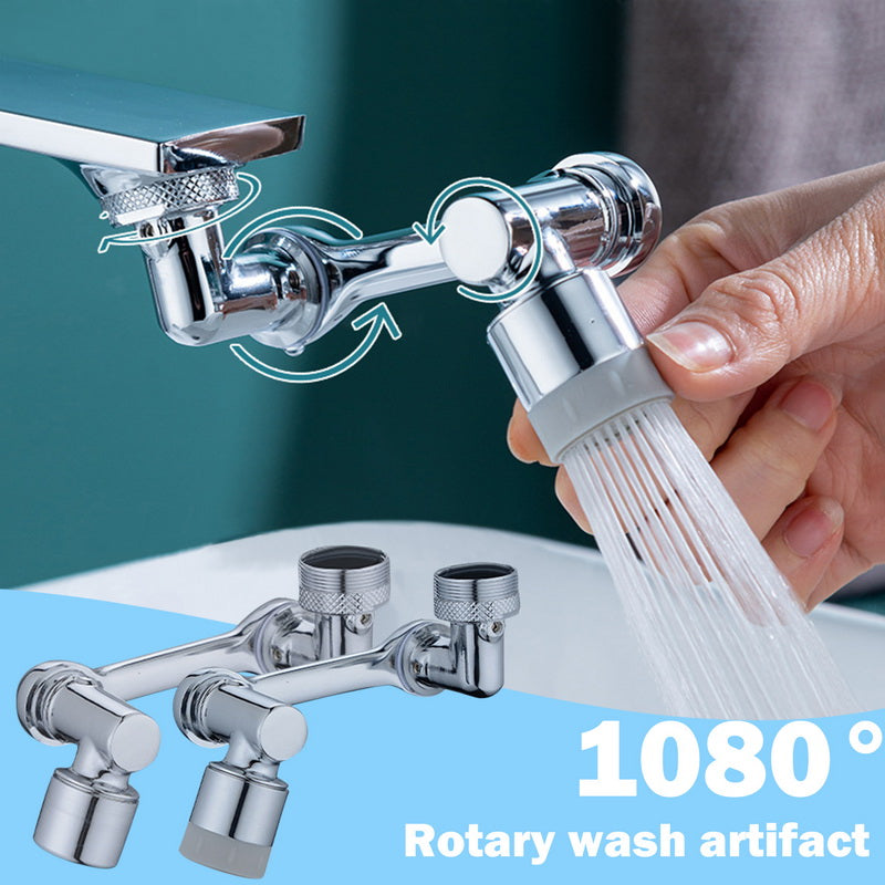 Universele 1080 draaibare kraanbeluchter multifunctionele kraanverlenger Universele draaibare spatwaterdichte douche