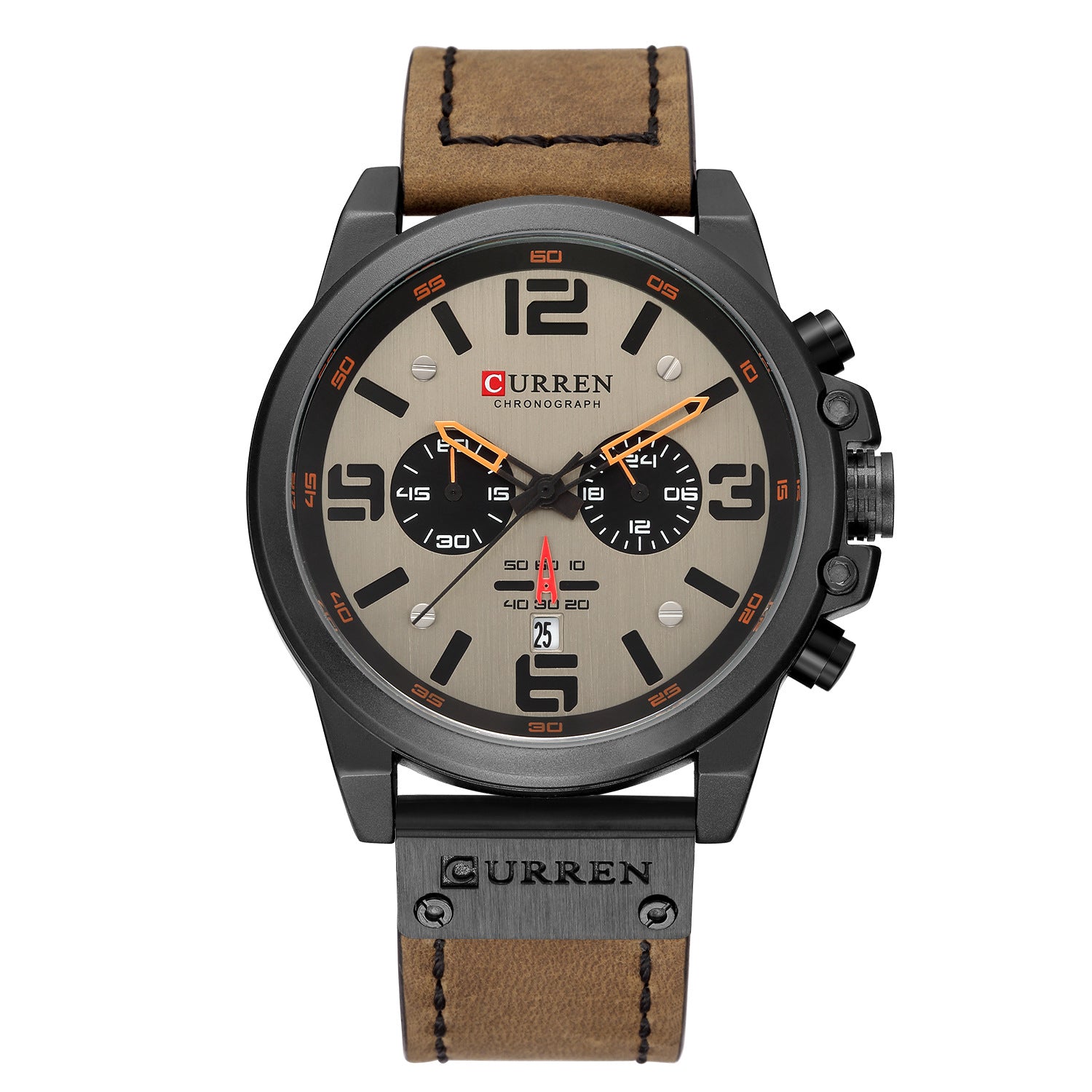 Curren/Karien 8314 montre pour hommes sport montre à Quartz à Six broches calendrier montre pour hommes montre de ceinture étanche 