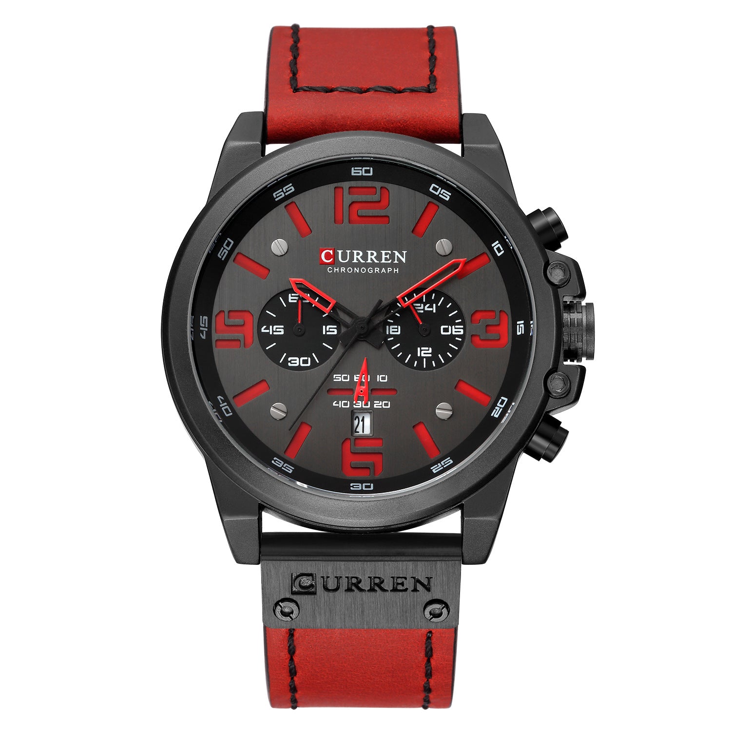 Curren/Karien 8314 Herenhorloge Sport Zespins quartz horloge Kalender Herenhorloge Waterdicht riemhorloge 