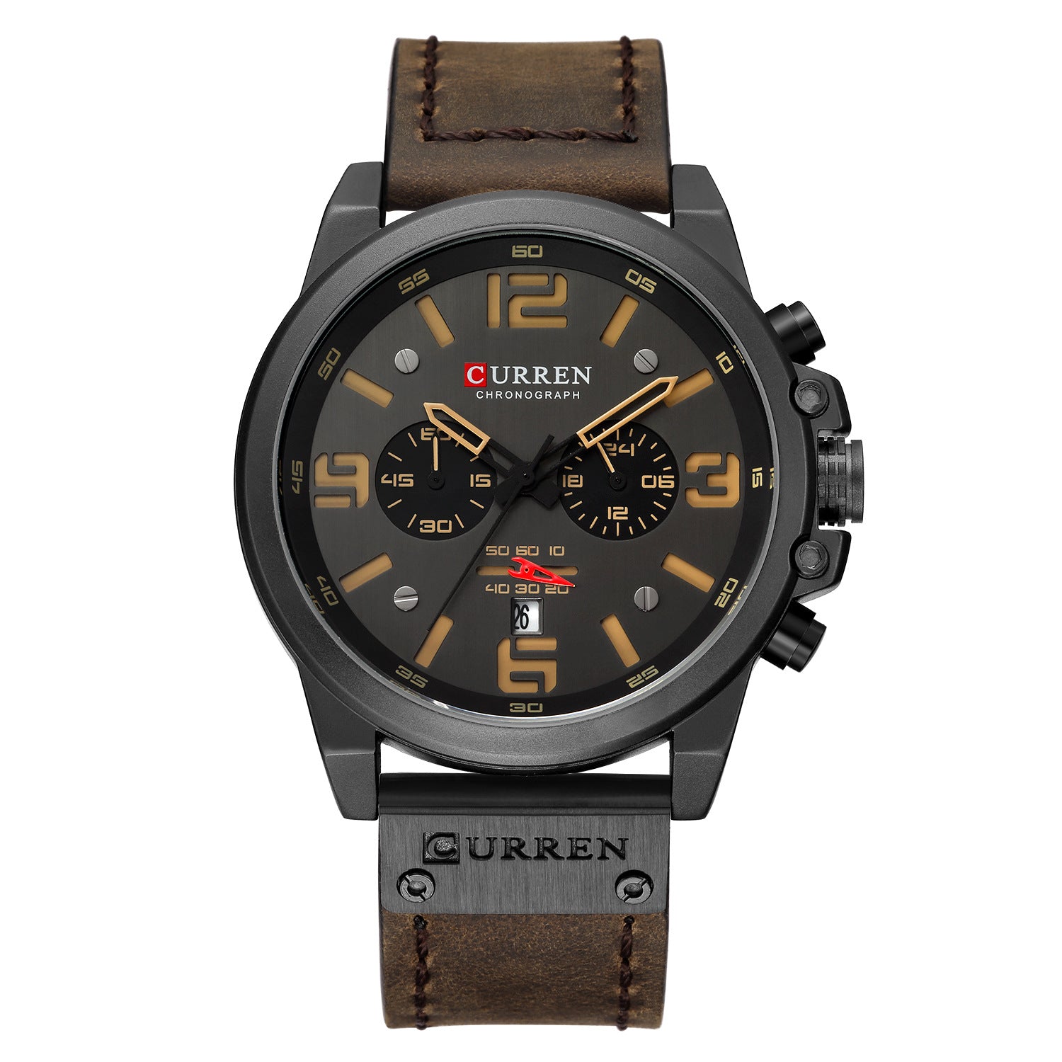 Curren/Karien 8314 montre pour hommes sport montre à Quartz à Six broches calendrier montre pour hommes montre de ceinture étanche 