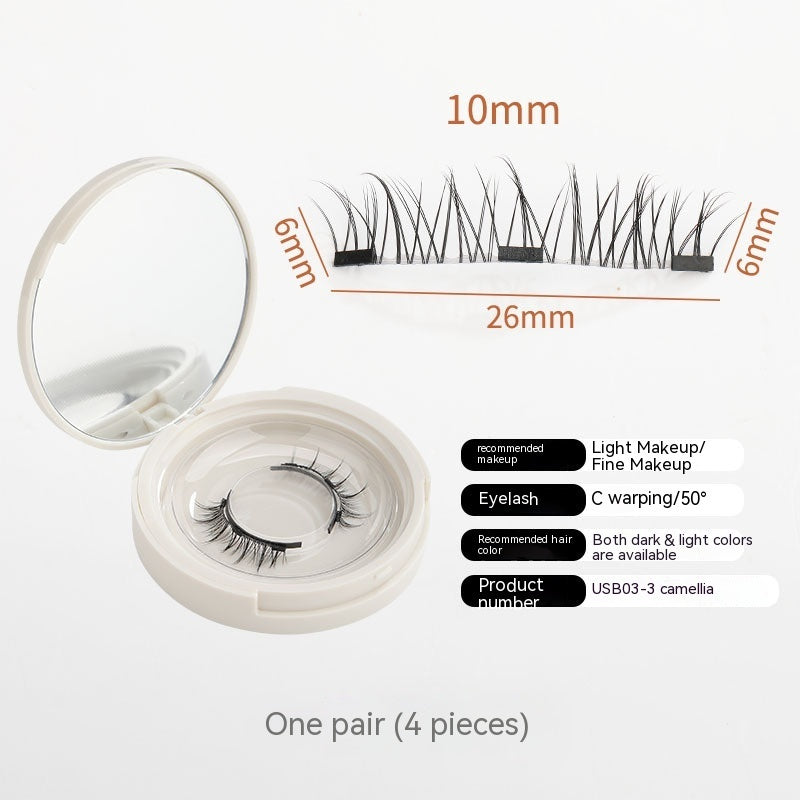 A Pair Of Super Natural Eyelashes Without Glue, Makeup Magnet